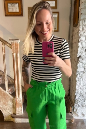 Blusa Listrada Tricot Madonna