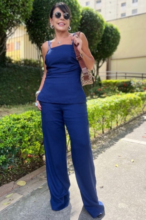 Conjunto Linho Peplum Bianca