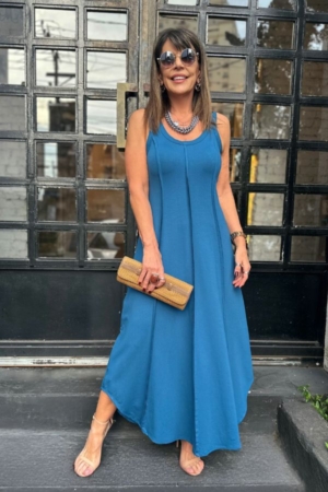 Vestido Malha Recortes Iris