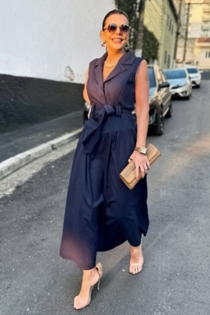 Vestido Long Midi Leandra