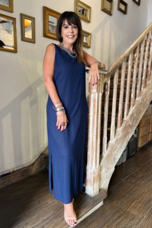 Vestido Linho Majorelle